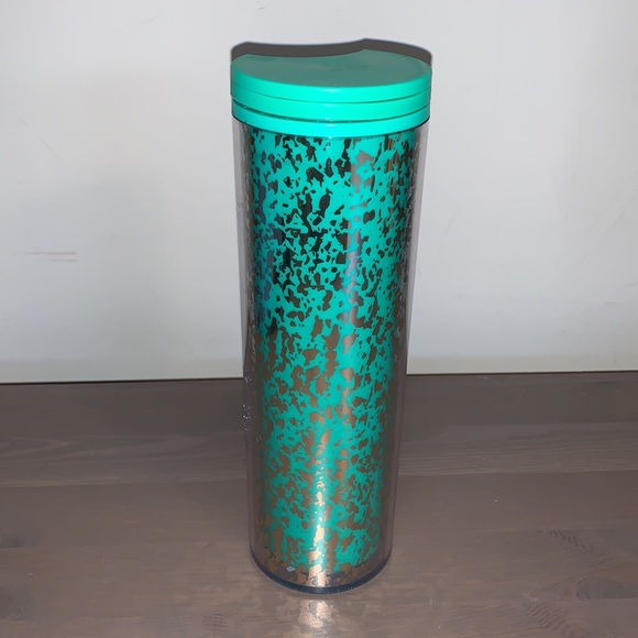 Starbucks Green and Gold Flake Acrylic Tumbler - Picture 3 of 7